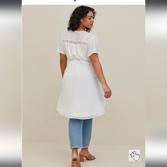 Torrid 6X Chiffon Clip Dot Tonic - Picture 4 of 6